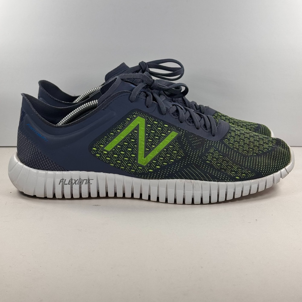 New Balance MX99MV2 Flexonic FantomFit Training Shoe Grey Lime Green Men 11.5 4E